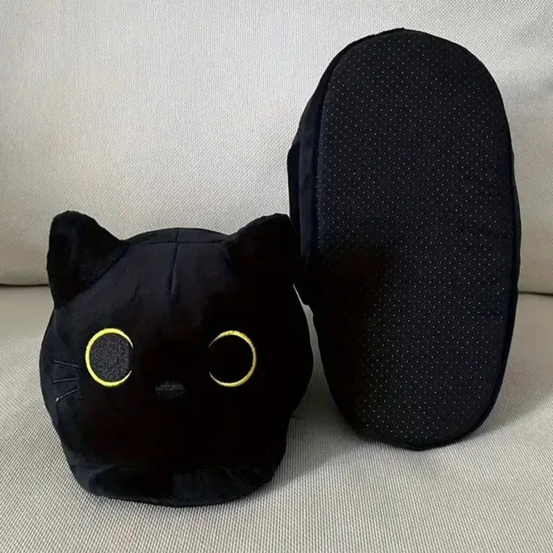 Chausson Chat Homme Noir