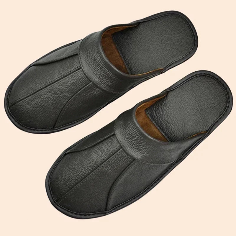 Chausson Cuir Homme luxe