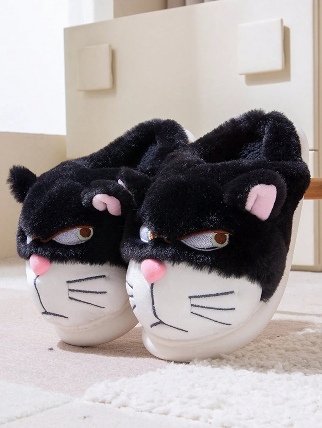 Chausson Homme Rigolo  Chat