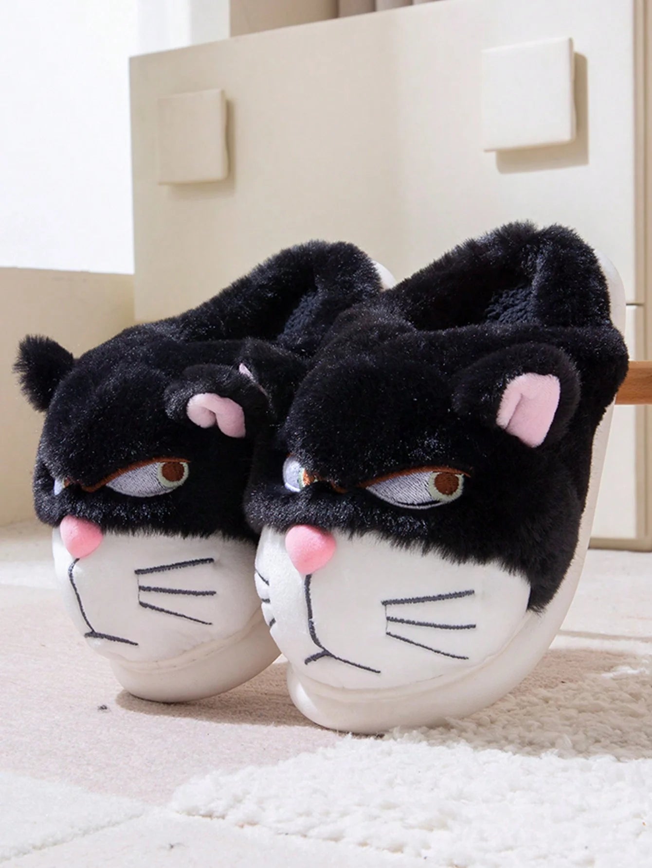 Chausson Homme Rigolo  Chat
