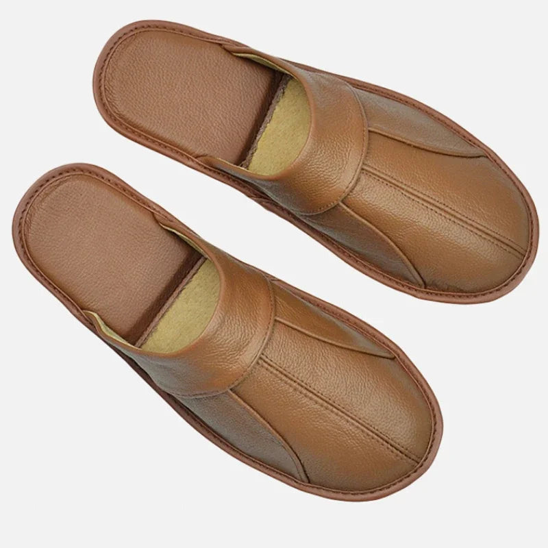 Chausson Cuir Homme luxe