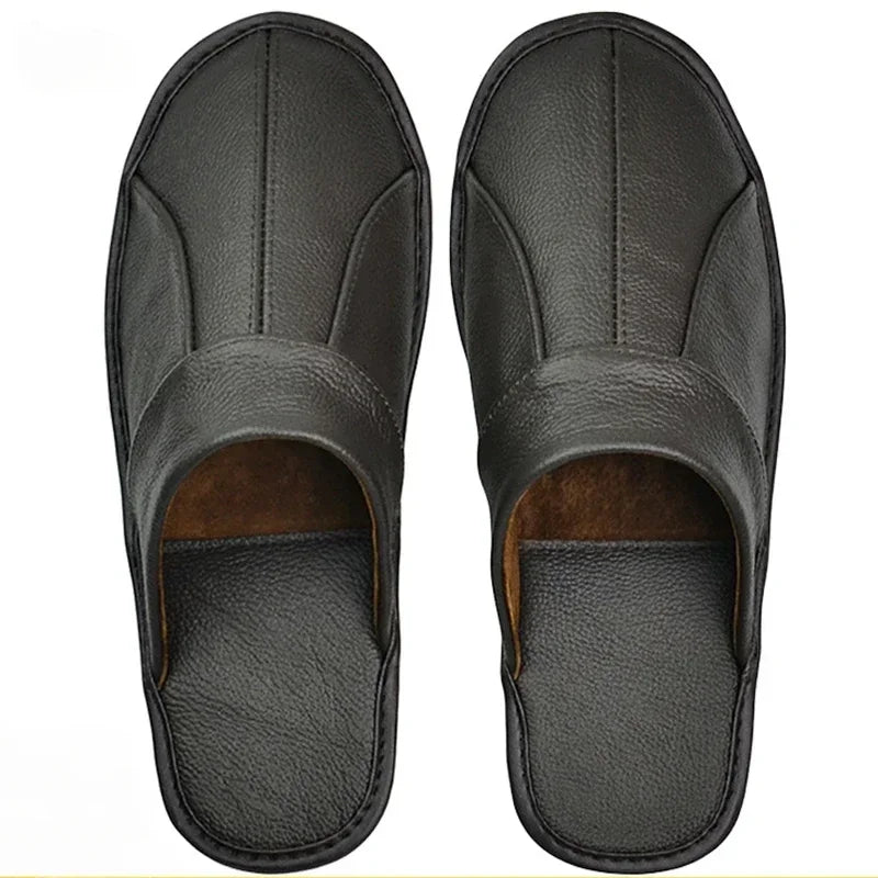 Chausson Cuir Homme luxe