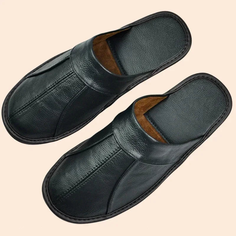 Chausson Cuir Homme luxe
