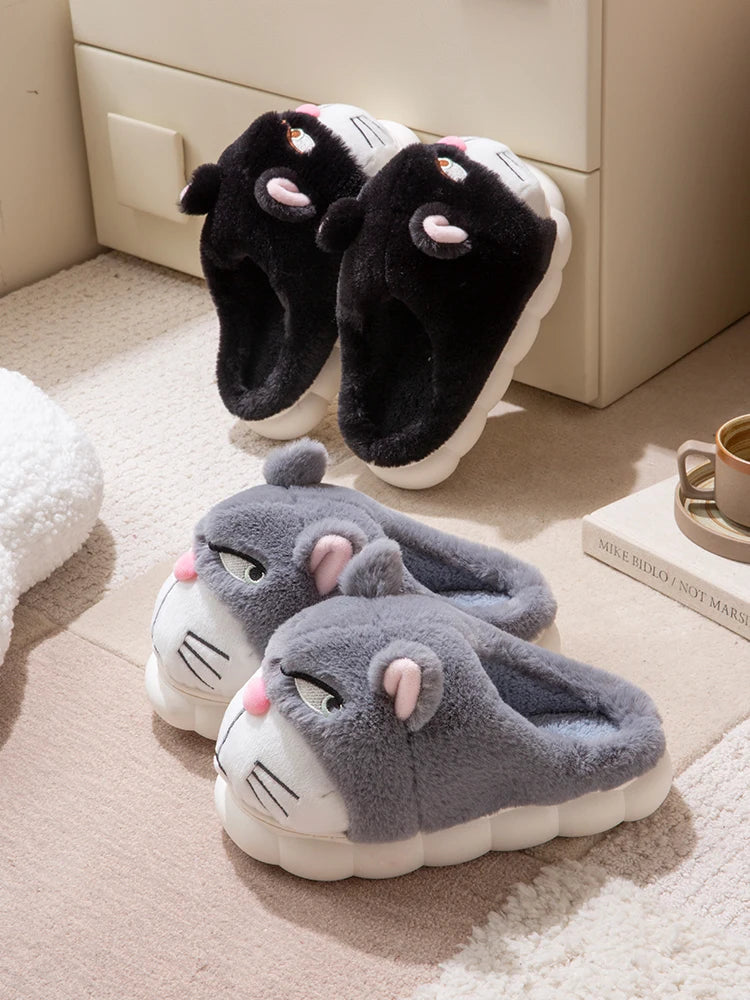 Chausson Homme Rigolo  Chat