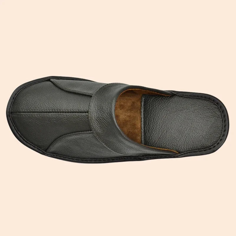 Chausson Cuir Homme luxe