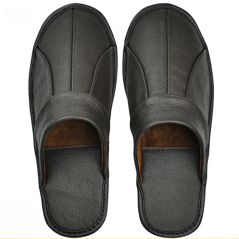 Chausson Cuir Homme luxe