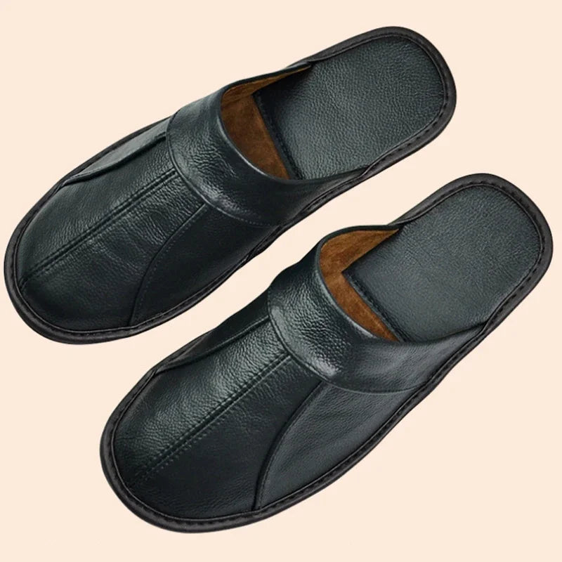 Chausson Cuir Homme luxe