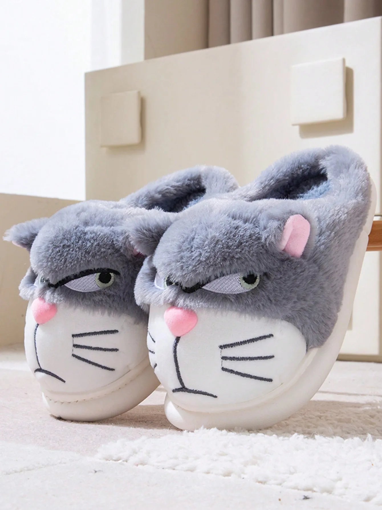 Chausson Homme Rigolo  Chat