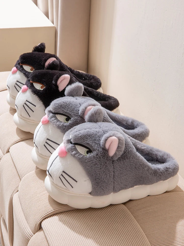 Chausson Homme Rigolo  Chat