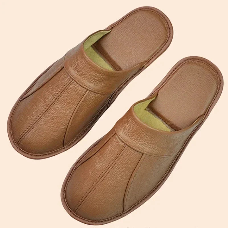 Chausson Cuir Homme luxe